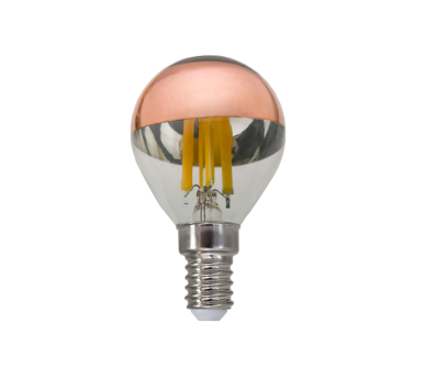 LED FILAMENT E14 DIM G45 ROSE GOLD 5W 2700K 230V AC 620LM RA80 30000H 180°