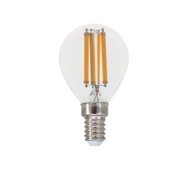 LED FILAMENT E14 G45 7W 2700K 230V AC 880LM RA80 30000H 360°