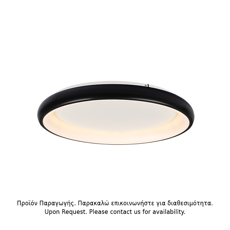 ΟΡΟΦΗΣ Φ/Σ LED 45W DIMMER CCT 3600LM ΜΑΥΡΟ ΜΕΤΑΛΛΙΚΟ D61XH8,5CM DIANA