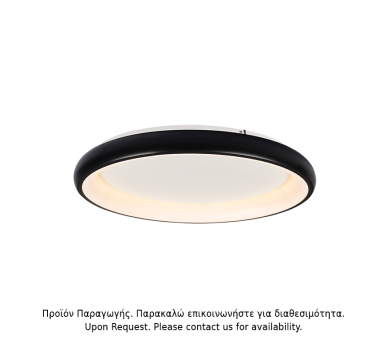 ΥΠΟ ΚΑΤΑΡΓΗΣΗ ΟΡΟΦΗΣ Φ/Σ LED 48W DIMMER 3000K 4610LM ΜΑΥΡΟ ΜΕΤΑΛΛΙΚΟ D61XH8,5CM DIANA