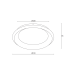 ΥΠΟ ΚΑΤΑΡΓΗΣΗ ΟΡΟΦΗΣ Φ/Σ LED 100W DIMMER 3000K 7010LM ΛΕΥΚΟ ΜΕΤΑΛΛΙΚΟ D81XH8,5CM DIANA
