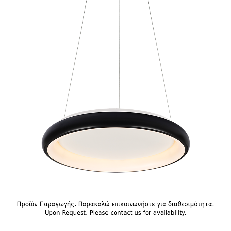 ΥΠΟ ΚΑΤΑΡΓΗΣΗ ΚΡΕΜΑΣΤΟ Φ/Σ LED 48W 3000K 4610LM ΜΑΥΡΟ ΜΕΤΑΛΛΙΚΟ D61XH120CM DIANA