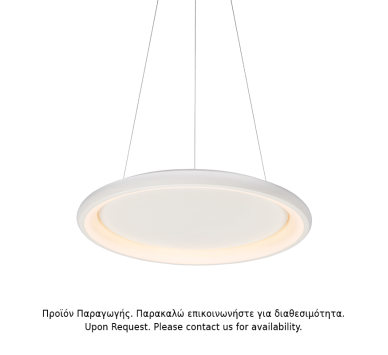 ΥΠΟ ΚΑΤΑΡΓΗΣΗ ΚΡΕΜΑΣΤΟ Φ/Σ LED 48W DIMMER 3000K 4610LM ΛΕΥΚΟ ΜΕΤΑΛΛΙΚΟ D61XH120CM DIANA