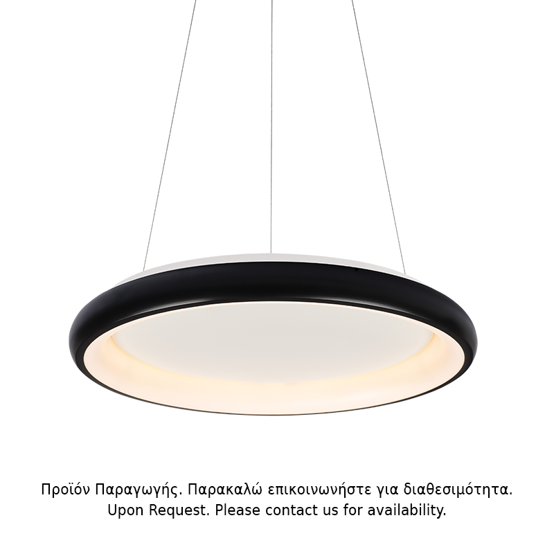 ΥΠΟ ΚΑΤΑΡΓΗΣΗ ΚΡΕΜΑΣΤΟ Φ/Σ LED 100W DIMMER 3000K 7010LM ΜΑΥΡΟ ΜΕΤΑΛΛΙΚΟ D81XH120CM DIANA
