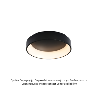 ΟΡΟΦΗΣ Φ/Σ LED 36W DIMMER CCT 3670LM ΜΑΥΡΟ ΜΕΤΑΛΛΙΚΟ D45XH14CM APOLLO
