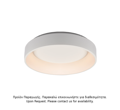 ΥΠΟ ΚΑΤΑΡΓΗΣΗ ΟΡΟΦΗΣ Φ/Σ LED 48W DIMMER 3000K 2630LM ΛΕΥΚΟ ΜΕΤΑΛΛΙΚΟ D60XH14CM APOLLO