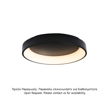 ΟΡΟΦΗΣ Φ/Σ LED 80W DIMMER 3000K 4100LM ΜΑΥΡΟ ΜΕΤΑΛΛΙΚΟ D78XH14CM APOLLO