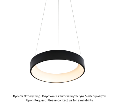 ΥΠΟ ΚΑΤΑΡΓΗΣΗ ΚΡΕΜΑΣΤΟ Φ/Σ LED 34W DIMMER 3000K 1700LM ΜΑΥΡΟ ΜΕΤΑΛΛΙΚΟ D45XH120CM APOLLO