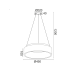 ΥΠΟ ΚΑΤΑΡΓΗΣΗ ΚΡΕΜΑΣΤΟ Φ/Σ LED 34W DIMMER 3000K 1700LM ΜΑΥΡΟ ΜΕΤΑΛΛΙΚΟ D45XH120CM APOLLO