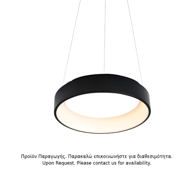 ΥΠΟ ΚΑΤΑΡΓΗΣΗ ΚΡΕΜΑΣΤΟ Φ/Σ LED 48W DIMMER 3000K 2630LM ΜΑΥΡΟ ΜΕΤΑΛΛΙΚΟ D60XH120CM APOLLO