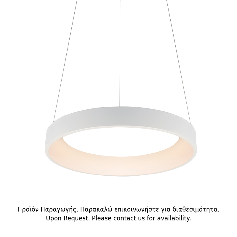 ΥΠΟ ΚΑΤΑΡΓΗΣΗ ΚΡΕΜΑΣΤΟ Φ/Σ LED 80W DIMMER 3000K 4100LM ΛΕΥΚΟ ΜΕΤΑΛΛΙΚΟ D78XH120CM APOLLO