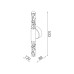 OASIS-ΦΩΤΙΣΤΙΚΟ ΕΠΙΤΟΙΧΟ ΟΡΕΙΧΑΛΚΙΝΟ ΑΛΟΥΜΙΝΙΟΥ LED COB 13W CCT 650LM IP20 120X88X533MM
