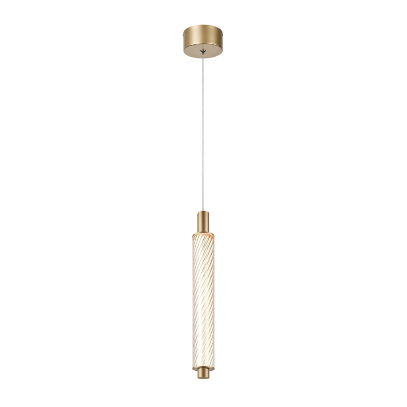 MYSTIQUE-ΦΩΤΙΣΤΙΚΟ ΚΡΕΜΑΣΤΟ ΧΡΥΣΟ ΑΛΟΥΜΙΝΙΟΥ LED SMD 11W CCT 660LM IP20 45X45X1500MM