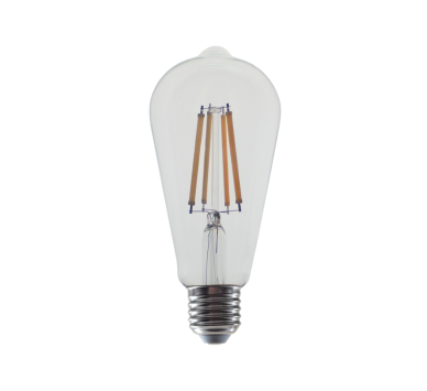 LED FILAMENT E27 ST64  10W 4000K 230V AC 1260LM RA80 30000H 360°
