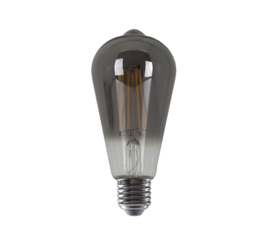 LED FILAMENT E27 ST64 8W SMOKE 1800K 230V AC 400LM RA80 30000H 360°