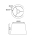 NETTO ΑΜΠΑΖΟΥΡ ΚΩΝΙΚΟ ΜΑΥΡΟ Φ35ΧΦ25ΧΗ22CM ΜΕ ΒΑΣΗ ΓΙΑ Ε27 MIX&MATCH
