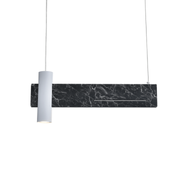 ΚΡΕΜΑΣΤΟ Φ/Σ LED 1XGU10+ 12W LED 3000K 960LM ΑΠΟΧΡ.ΜΑΥΡΟΥ ΜΑΡΜΑΡΟΥ ΜΕΤ/ΚΟ 60Χ7ΧΗ120CM LINEA