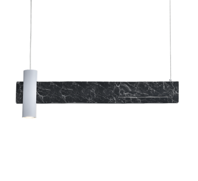 ΚΡΕΜΑΣΤΟ Φ/Σ LED 1XGU10+ 18W LED 3000K 1440LM ΑΠΟΧΡ.ΜΑΥΡΟΥ ΜΑΡΜΑΡΟΥ ΜΕΤ/ΚΟ 90Χ7ΧΗ120CM LINEA