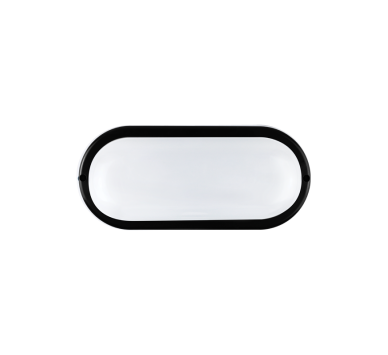 LED PC BLACK WALL LUMINAIRE 230V AC IP65 20W 1800lm 6000K 110° Ra80