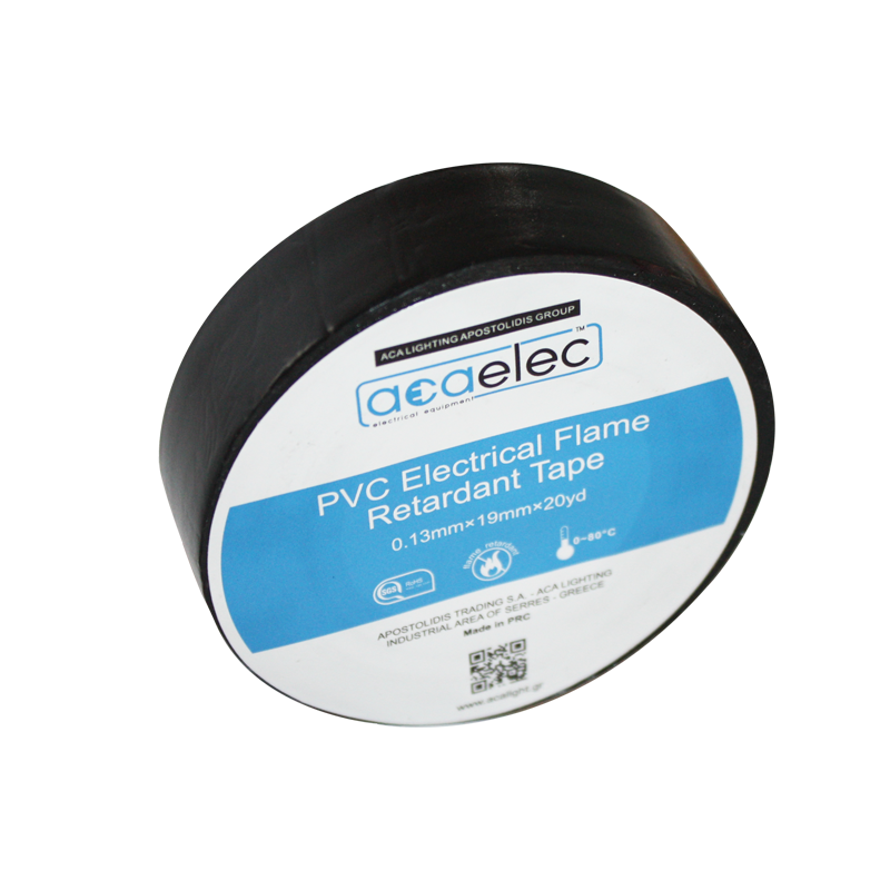  ΤΑΙΝΙΑ ΜΟΝΩΤΙΚΗ PVC ACAELEC ΜΑΥΡΗ 0.13mmx19mmx20yds