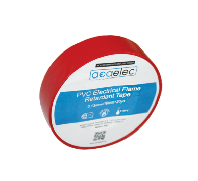  ΤΑΙΝΙΑ ΜΟΝΩΤΙΚΗ PVC ACAELEC ΚΟΚΚΙΝΗ 0.13mmx19mmx20yds