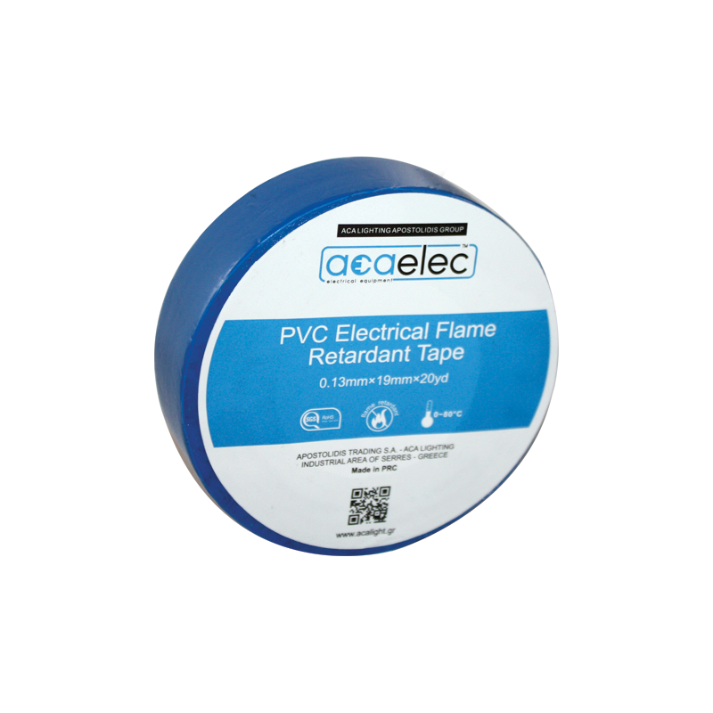  ΤΑΙΝΙΑ ΜΟΝΩΤΙΚΗ PVC ACAELEC ΜΠΛΕ 0.13mmx19mmx20yds