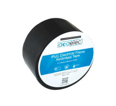  ΤΑΙΝΙΑ ΜΟΝΩΤΙΚΗ PVC ACAELEC ΜΑΥΡΗ 0.13mmx38mmx20yds