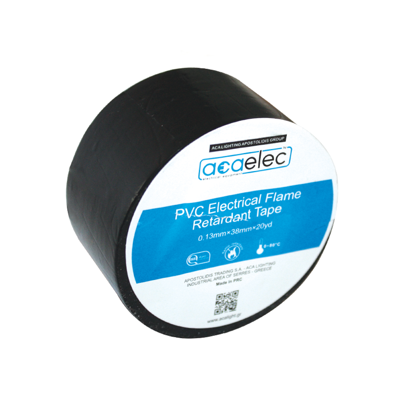  ΤΑΙΝΙΑ ΜΟΝΩΤΙΚΗ PVC ACAELEC ΜΑΥΡΗ 0.13mmx38mmx20yds