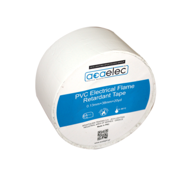 ΤΑΙΝΙΑ ΜΟΝΩΤΙΚΗ PVC ACAELEC ΛΕΥΚΗ 0.13mmx38mmx20yds