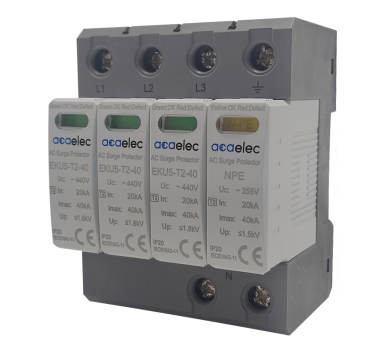 SPD Surge Protection T2 Type 3p+n 40kA