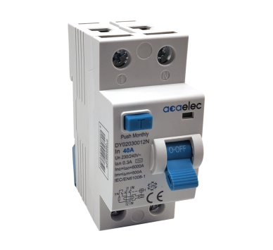 RCCB 2x40A 300mA 2M AC-Type