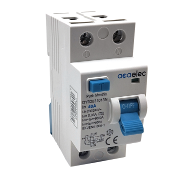 RCCB 2x40A 30mA 2M A-Type
