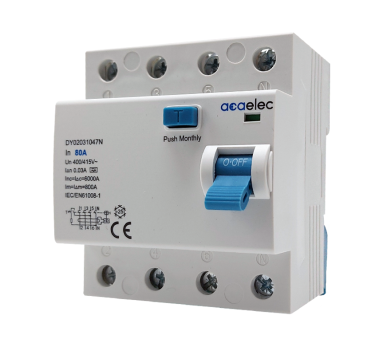 RCCB 4x80A 30mA 4M A-Type