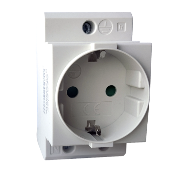 DIN RAIL SOCKET Schuko-2P+E 16A  2,5M