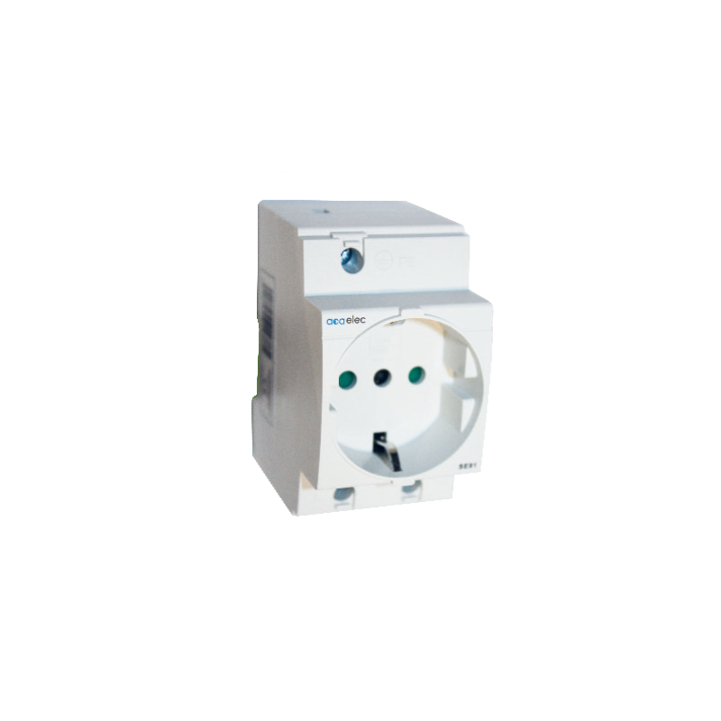DIN RAIL SOCKET GER. STD -2P+E 16A - 2,5M