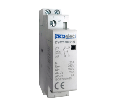 CONTACTOR 20A 2NO 230V 1M