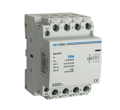CONTACTOR 25A 4NO 230V 3M