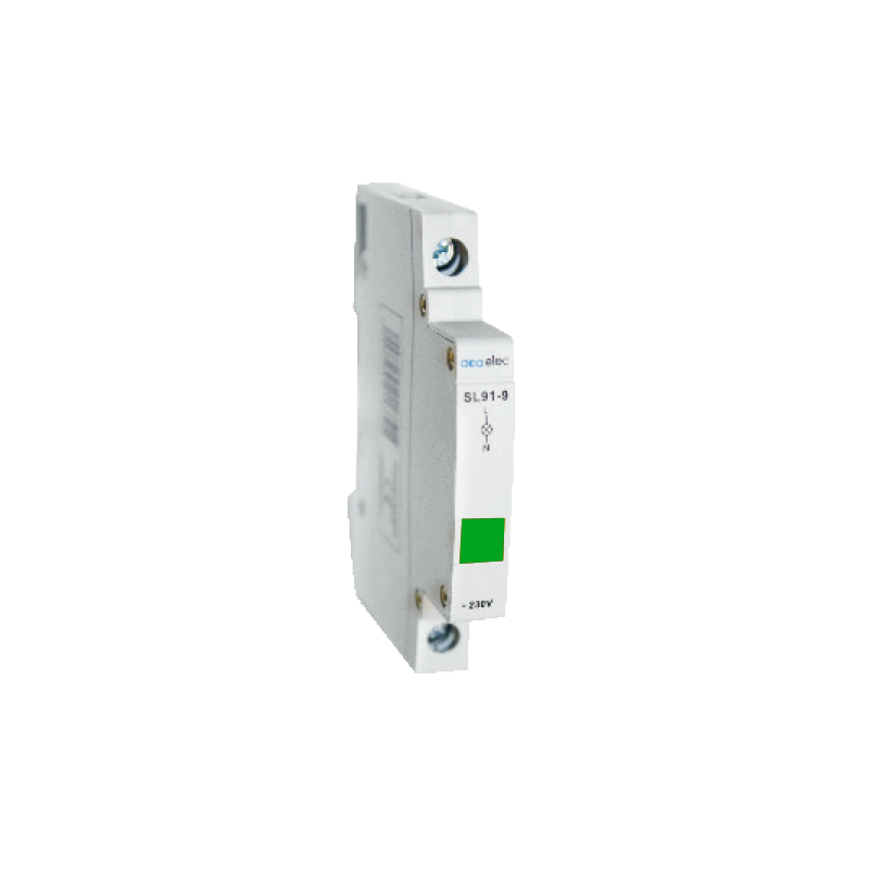INDICATOR LAMP SINGLE GREEN 16A 230V 0,5M