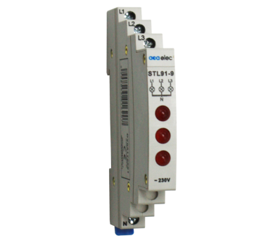 INDICATOR LAMP TRIPLE RED 16A 230V 0,5M