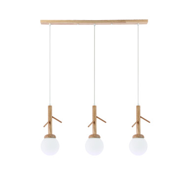 ΚΡΕΜΑΣΤΟ Φ/Σ 3ΧΕ14 FLORESTA ΞΥΛΟ+ΛΕΥΚΟ ΓΥΑΛΙ 80X15XH180CM