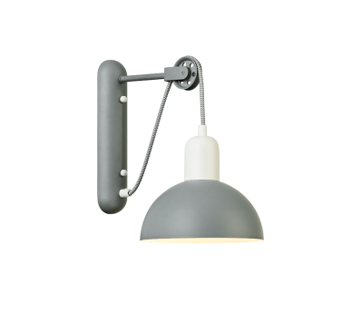 NETTO ΕΠΙΤΟΙΧΟ Φ/Σ 1ΧΕ14 ΓΚΡΙ/ΛΕΥΚΟ ΜΕΤΑΛΛΙΚΟ 27X18X32CM CEZANNE