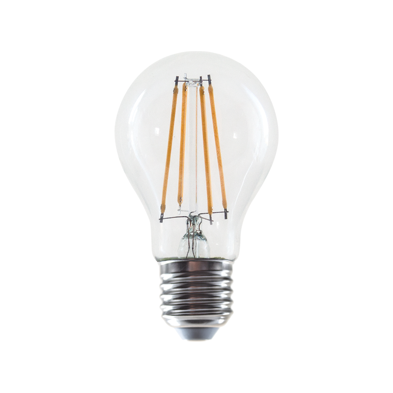 LED FILAMENT E27 A60 8W 6500K 230V AC 1040LM RA80 30000H 360°