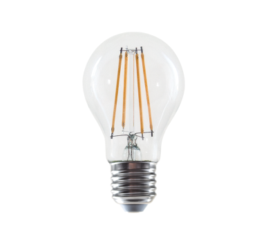 LED FILAMENT E27 A60 8W 4000K 230V AC 1010LM RA80 30000H 360°
