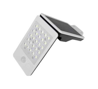 SOLAR SENSOR SMD LED WALL WHITE 2W 200Lm 4000K IP65 120°