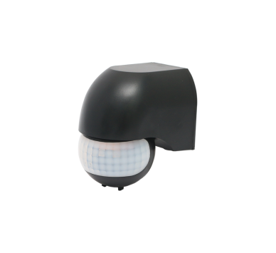 ΑΝΙΧΝΕΥΤΗΣ ΚΙΝΗΣΗΣ ΥΠΕΡΥΘΡΩΝ ΕΠΙΤΟΙΧΟΣ 230V IP44 180° ~12m MAX ΜΑΥΡΟΣ