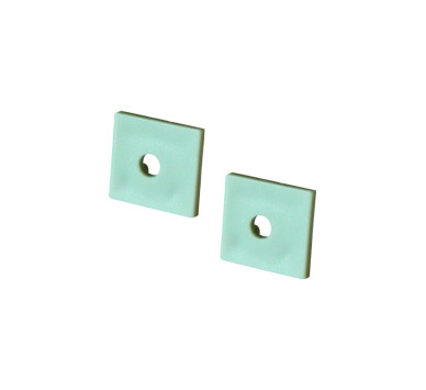 SET OF PLASTIC END CAPS FOR P135/A, 2PCS WITH HOLE