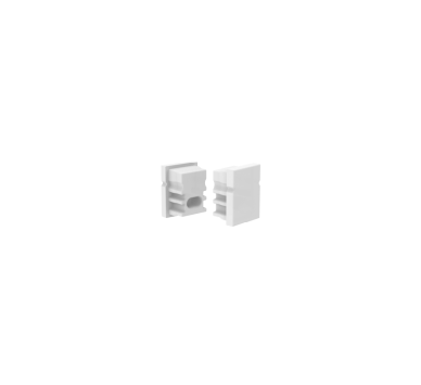 SET OF SILICON END CAPS FOR P144, 1 WITHOUT HOLE & 1 WITH HOLE
