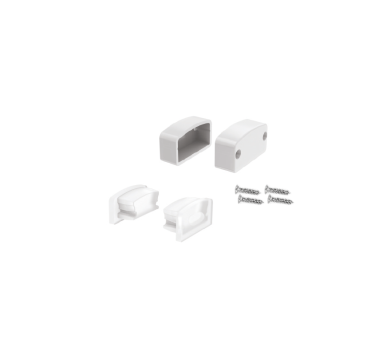 SET OF SILICON & PLASTIC END CAPS FOR P146, 2 WITHOUT HOLE & 2 WITH HOLE