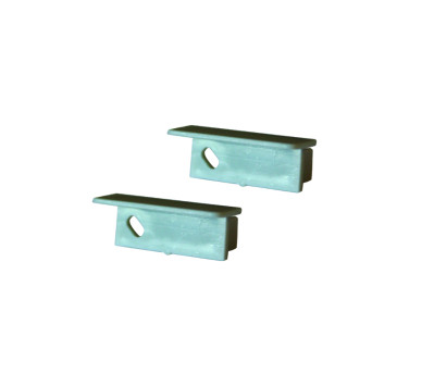 SET OF PLASTIC END CAPS FOR P168, 2 PCS WITH HOLE