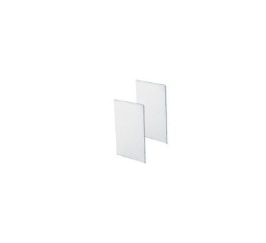 SET OF METAL END CAPS FOR PROFILE P210, 2 PCS WITHOUT SCREW HOLES